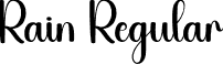 Rain Regular font - Rain.otf