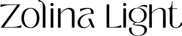 Zolina Light font - Zolina-Light.otf