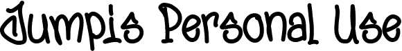 Jumpis Personal Use font - JumpisPersonalUse-Regular.otf