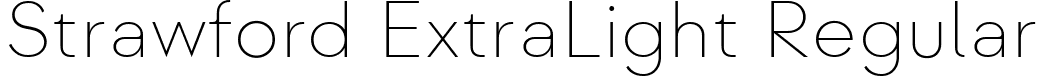 Strawford ExtraLight Regular font - Strawford ExtraLight.ttf