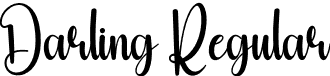 Darling Regular font - Darling.otf