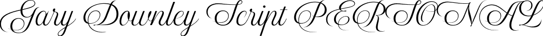 Gary Downley Script PERSONAL font - garydownleyscriptpersonalregular-7opre.otf