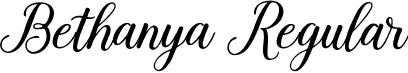 Bethanya Regular font - Bethanya-Regular.ttf