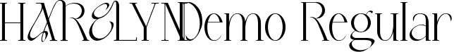 Harelyn Demo Regular font - HarelynDemoRegular.ttf