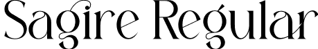 Sagire Regular font - Sagire.otf