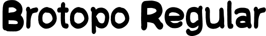 Brotopo Regular font - Brotopo.otf