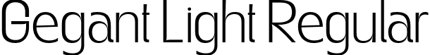 Gegant Light Regular font - Gegant-Light.otf