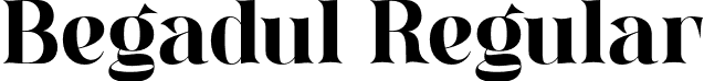 Begadul Regular font - Begadul Regular.otf