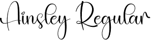 Ainsley Regular font - Ainsley.otf