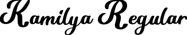 Kamilya Regular font - Kamilya.ttf