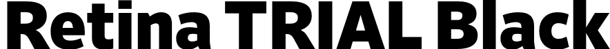 Retina TRIAL Black font - RetinaTRIAL-Black.otf