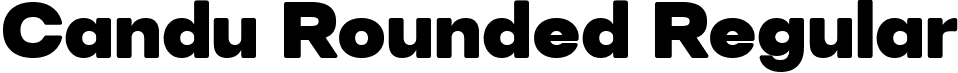 Candu Rounded Regular font - Candu Rounded Regular.ttf