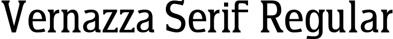 Vernazza Serif Regular font - VernazzaSerif.otf