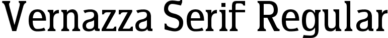 Vernazza Serif Regular font - VernazzaSerif.ttf