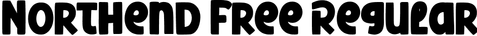 Northend Free Regular font - northend-free-font.ttf