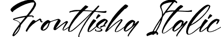 Fronttisha Italic font - Fronttisha-Italic.otf