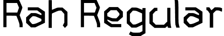 Rah Regular font - Rah-Regular.otf