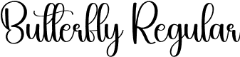 Butterfly Regular font - Butterfly.otf