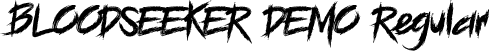 BLOODSEEKER DEMO Regular font - BLOODSEEKER - DEMO.ttf