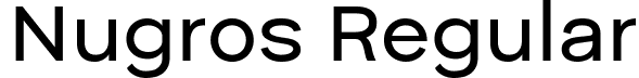 Nugros Regular font - Nugros-Regular.ttf