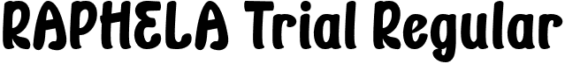 RAPHELA Trial Regular font - RAPHELA-Trial.ttf