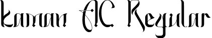 kaman AC Regular font - kamanAC-Regular.otf