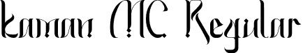 kaman MC Regular font - kamanMC-Regular.otf