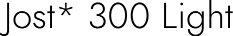 Jost* 300 Light font - Jost-300-Light.otf