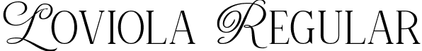 Loviola Regular font - LoviolaRegular-2OR7e.ttf