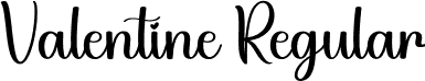 Valentine Regular font - Valentine.otf