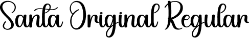 Santa Original Regular font - Santa-Original.otf