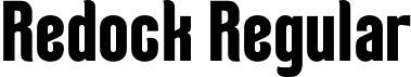 Redock Regular font - Redock.otf