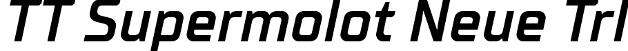 TT Supermolot Neue Trl font - TT-Supermolot-Neue-Trial-DemiBold-Italic.ttf