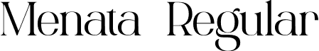 Menata Regular font - Menata.otf