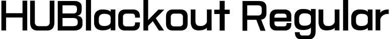 HUBlackout Regular font - HUBlackout Regular.otf