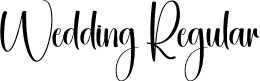 Wedding Regular font - Wedding.otf