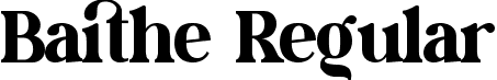 Baithe Regular font - baithe.otf