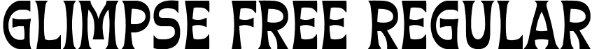 Glimpse Free Regular font - Glimpse Free.ttf