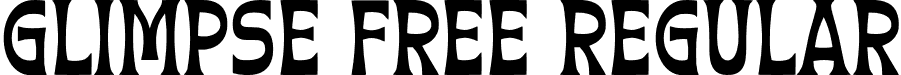 Glimpse Free Regular font - Glimpse Free.otf