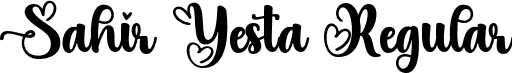 Sahir Yesta Regular font - Sahir Yesta.otf