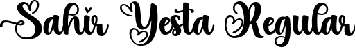 Sahir Yesta Regular font - Sahir Yesta.ttf