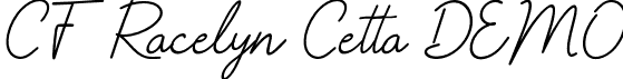 CF Racelyn Cetta DEMO font - CFRacelynCettaDEMO-Italic.otf