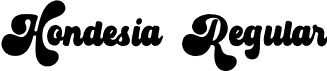 Hondesia Regular font - Hondesia-Regular.otf