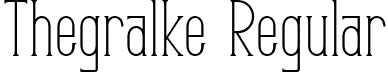 Thegralke Regular font - thegralkeregular-nanom.ttf