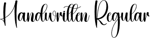 Handwritten Regular font - Handwritten.otf