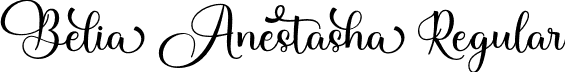 Belia Anestasha Regular font - Belia Anestasha.otf