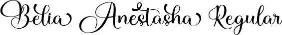 Belia Anestasha Regular font - Belia Anestasha.ttf