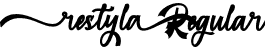 restyla Regular font - restyla.otf