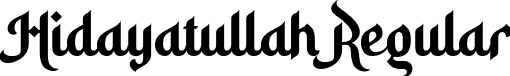 Hidayatullah Regular font - Hidayatullah.otf