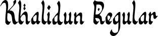 Khalidun Regular font - Khalidun.otf